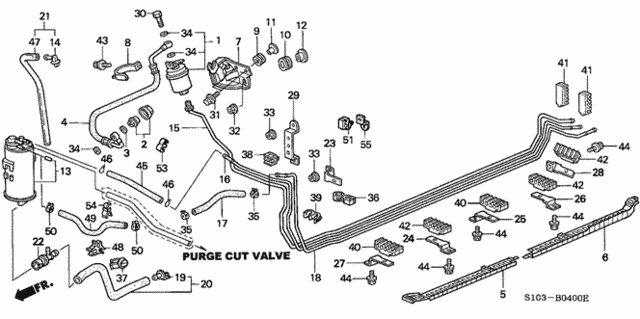 Fuel Pipe (1) for 1997 Honda CR-V #0