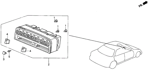 Heater Control for 1992 Acura Vigor #0