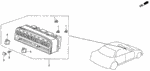 34354SB0003 - Electrical/Exhaust/Heater/Fuel: BULB, NEO-WEDGE (14V 100MA) for Acura Image