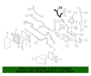 Genuine OEM Engine Coolant Inlet Flange | 463-501-08-00 | Fits Select ...