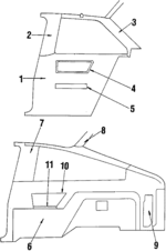 20717712 - Body: Trim Panel for Chevrolet: Cavalier | Pontiac: J2000 Sunbird, Sunbird Image