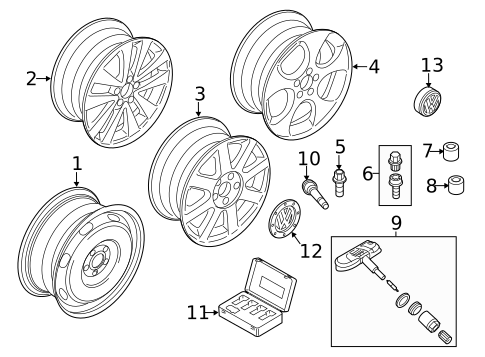 Wheels for 2003 Volkswagen Jetta #17