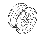 1K0601025BB8Z8 - Suspension: Wheel, Alloy for Volkswagen Image