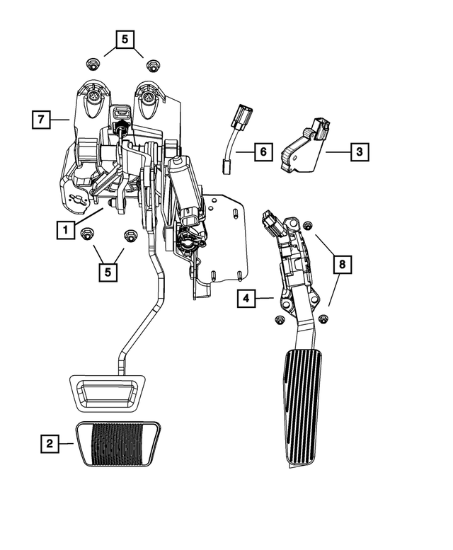 68029430AA - Brakes: Brake Pedal Sensor for Mopar Image image