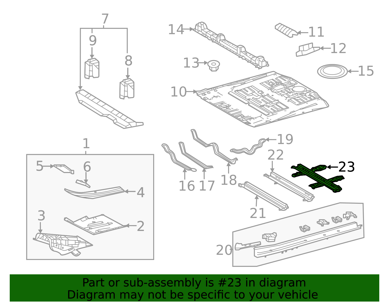 57405-08070 - Rear Support - 2021-2025 Toyota Sienna | OEM Genuine ...