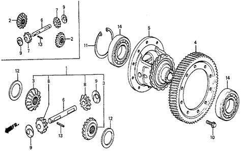 MT Differential for 1984 Honda Prelude #0