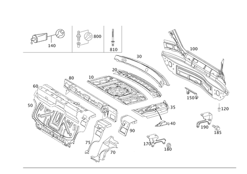 Rear End for 1994 Mercedes-Benz E500 #0