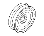 36115A062D8 - : Wheel, Spare for Mini: Cooper, Cooper Clubman, Cooper Countryman, Countryman Image