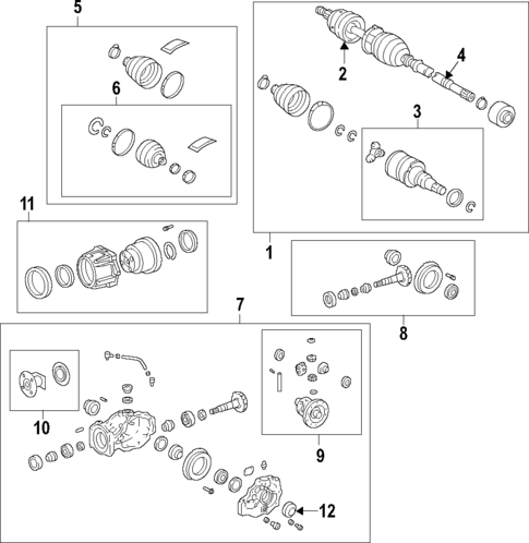 Axle Shafts & Joints for 2022 Toyota RAV4 #0