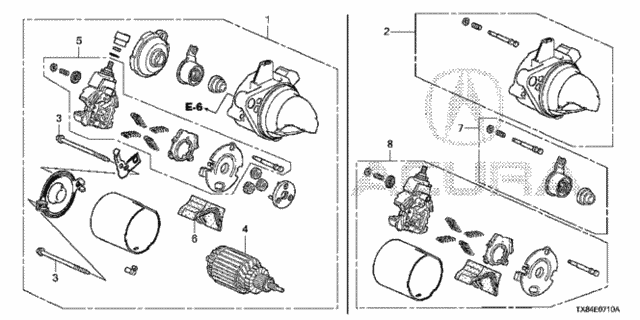 Starter Motor (Mitsuba) for 2013 Acura ILX #0