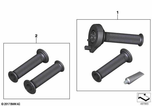 61318393664 - Steering: Throttle Grip - Racing for BMW-Motorrad Image