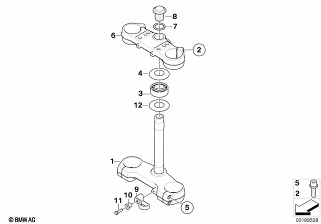 31427717481 - Front Axle, Front Suspension: Lower Fork Cross Brace -  for BMW-Motorrad Image image