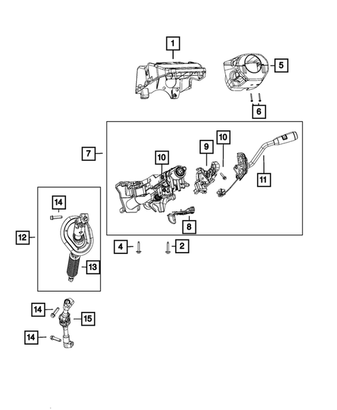 Steering Column and Intermediate Shaft for 2018 Ram 3500 #1