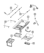 68234012AA - Interior Trim: Overhead Console Bracket for Mopar Image