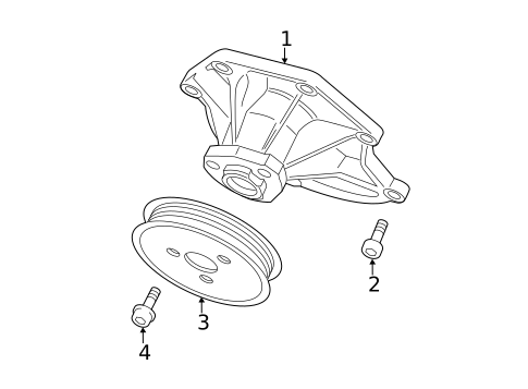 Water Pump for 2014 Audi Q5 #1