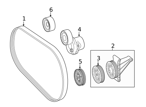 Belts & Pulleys for 2023 Mercedes-Benz Metris #0