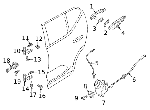 Lock & Hardware for 2019 Volvo S90 #5