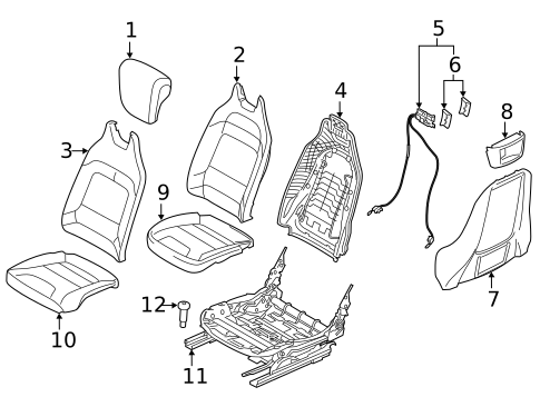 Front Seat Components for 2020 BMW i3 #0