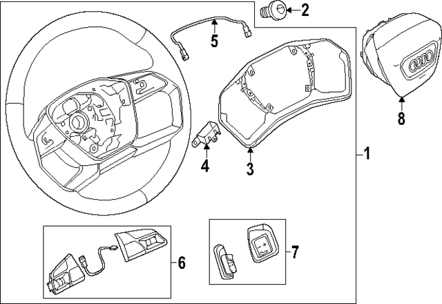 85E951523C - : Multi Switch for Audi Image