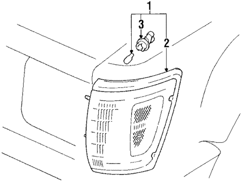 Park Lamps for 1995 Toyota 4Runner #0