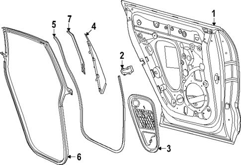 Door & Components for 2024 Porsche Macan #1