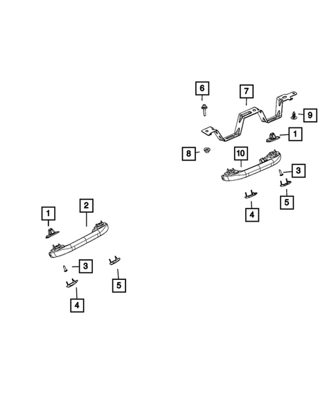 Headliners - Visors - Assist Straps for 2023 Jeep Grand Cherokee L #2