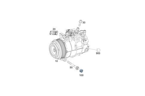 A/C Compressor for 2018 Mercedes-Benz SL550 #0