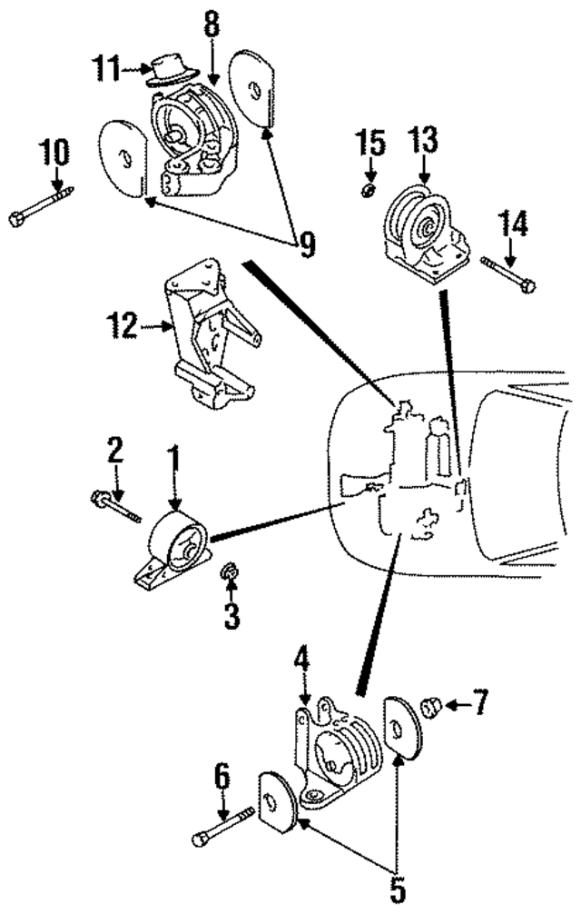 MR103754 - Engine: Side Mount for Mopar Image