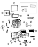 68038537AB - Air Conditioners and Heaters: Distribution Housing, Us, Canada for Mopar Image image