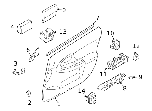 Switches for 2007 Subaru Forester #2