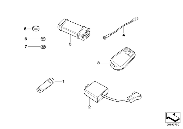 7147575163 - Audio, Navigation, Information Systems: Self-Locking Hex Nut - M6 ZNNIV si for BMW-Motorrad Image