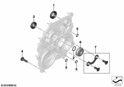 Bearing in Housing, Seals for 2014 BMW-Motorrad K 1600 GT #0