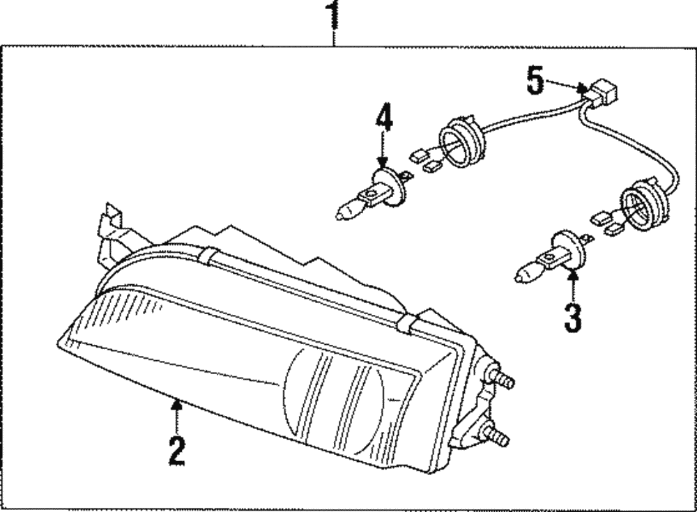 1997-1998 Nissan 240SX S14 Kouki Headlight LH Driver's Side