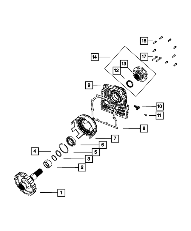 68025950AA - AS68RC; 6-Speed; Automatic Transmission: Spacer for Mopar Image