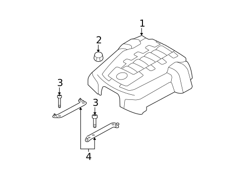 Engine Appearance Cover for 2008 BMW 750i #0