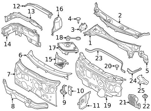 Cowl for 2019 Mini Cooper Clubman #0