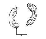 43153S6AJ02 - : Brake Shoes for Honda: Civic Image