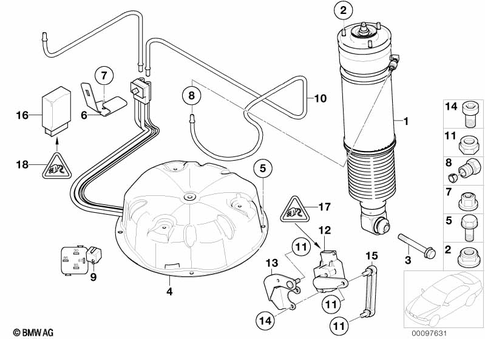 Self-Levelling Suspension for 2006 BMW 750Li #0