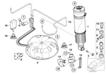 37126785536 - Rear Axle: Air Spring Strut, Rear Right for BMW Image