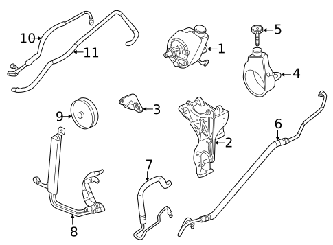 Pump & Hoses for 2003 Chevrolet Suburban 2500 #0