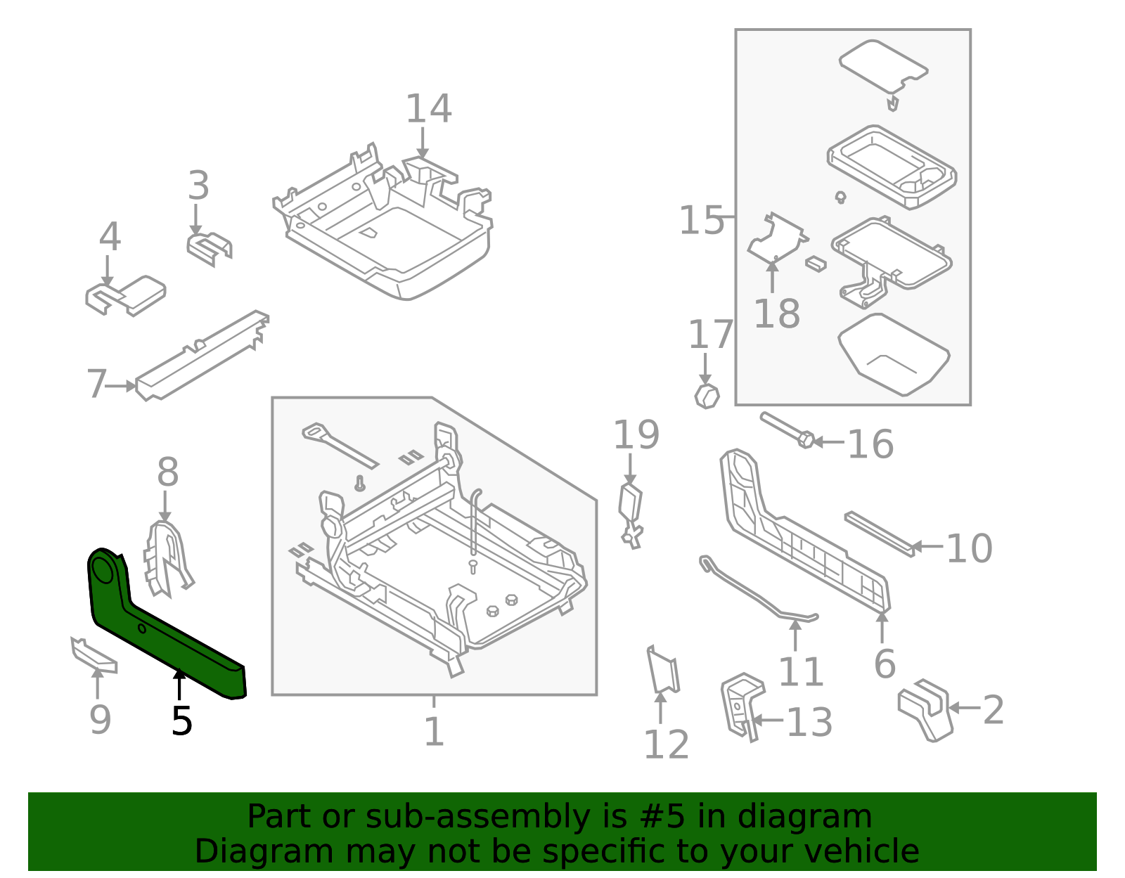 2008-2010 Mazda 5 Seat Trim Panel C243-88-2J7-34 | OEM Parts Online