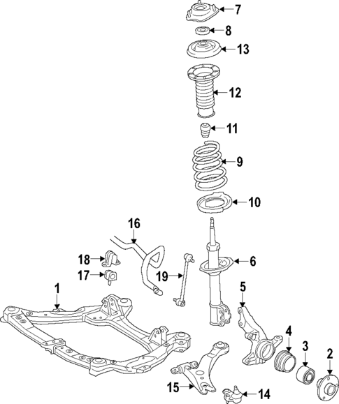 Suspension Components for 2011 Toyota Avalon #1