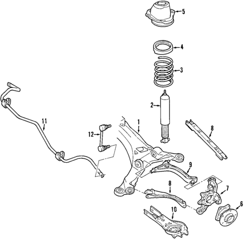Rear Suspension for 2005 Mercury Montego #0