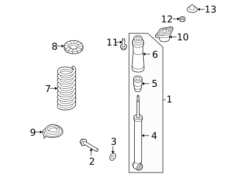 Shocks & Components for 2011 Hyundai Genesis #0