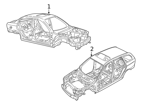 Body Shell for 2005 Jaguar X-Type #0