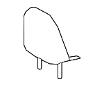 719400R080E3 - Body: Headrest for Toyota Image