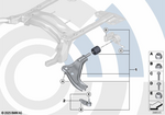 31122361222 - Value Parts&amp;Packages Service and Repair: Repair Kit, Wishbone, Right for Mini Image