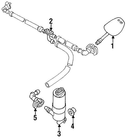 Washer Components for 1995 Jaguar Vanden Plas #0
