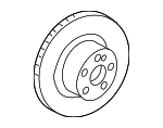 2044230712 - Brakes: Disc Brake Rotor for Mercedes-Benz Image