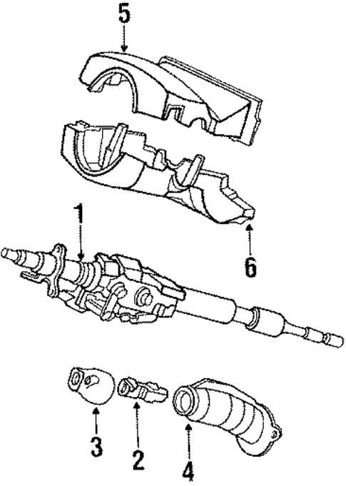 Steering Column & Wheel for 1988 Honda Prelude #0